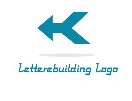 arrow and letter K logo