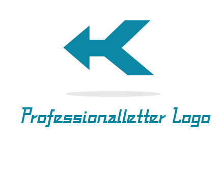 arrow and letter K logo
