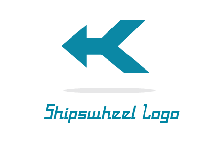 arrow and letter K logo