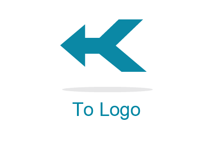 arrow and letter K logo