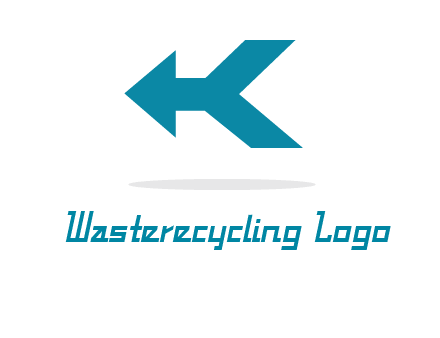 arrow and letter K logo