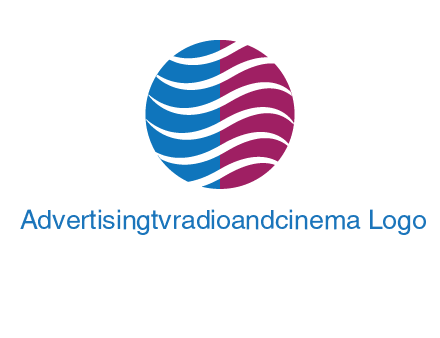 waves around circle communication logo