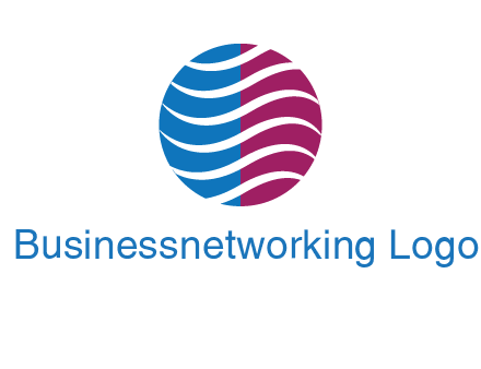 waves around circle communication logo