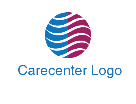 waves around circle communication logo