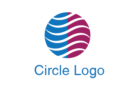 waves around circle communication logo