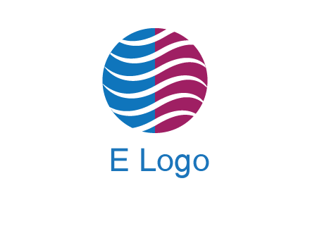 waves around circle communication logo