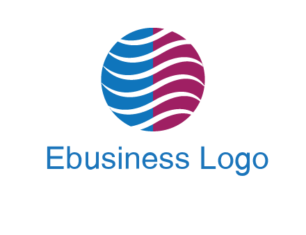 waves around circle communication logo