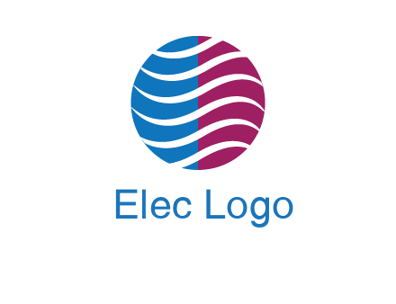 waves around circle communication logo