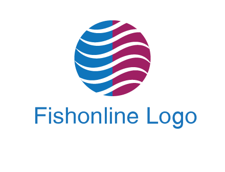 waves around circle communication logo