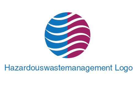 waves around circle communication logo