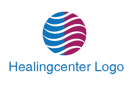 waves around circle communication logo