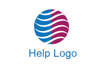 waves around circle communication logo