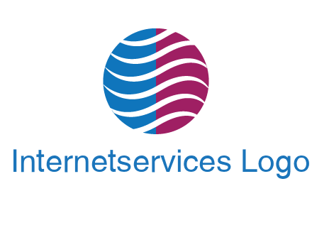 waves around circle communication logo