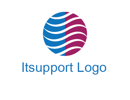 waves around circle communication logo