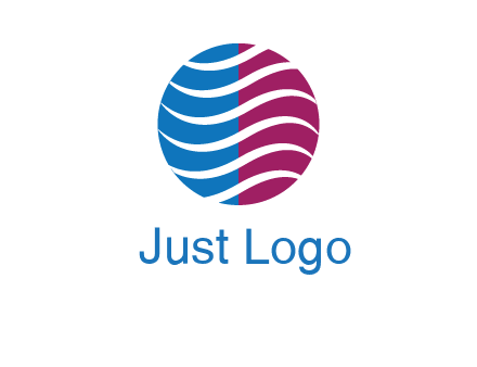 waves around circle communication logo