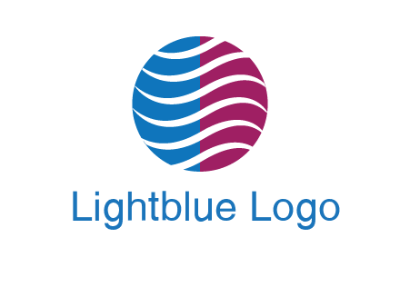 waves around circle communication logo