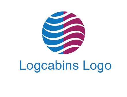 waves around circle communication logo