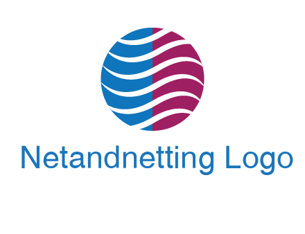 waves around circle communication logo