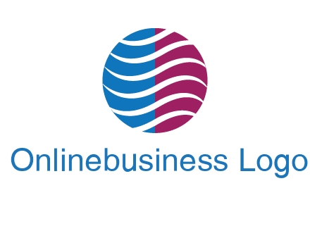 waves around circle communication logo