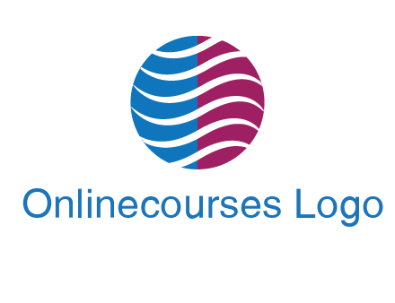 waves around circle communication logo