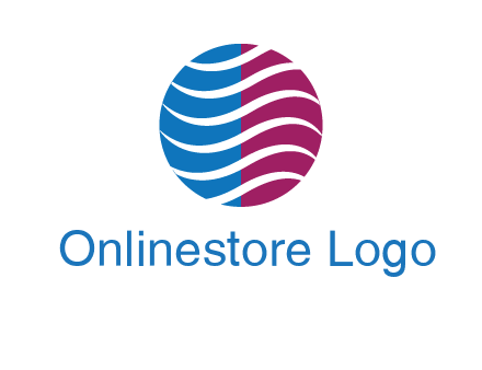 waves around circle communication logo