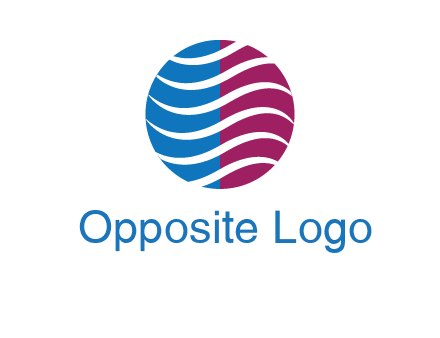 waves around circle communication logo