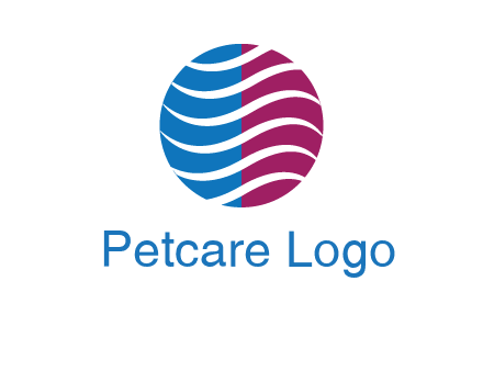 waves around circle communication logo