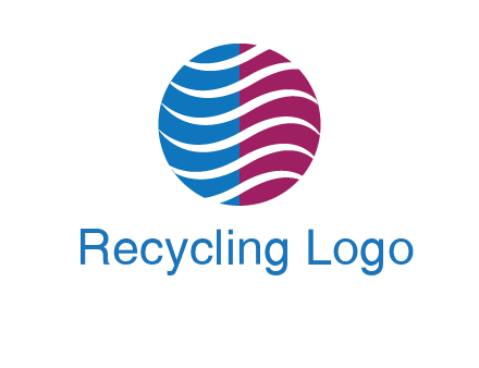 waves around circle communication logo