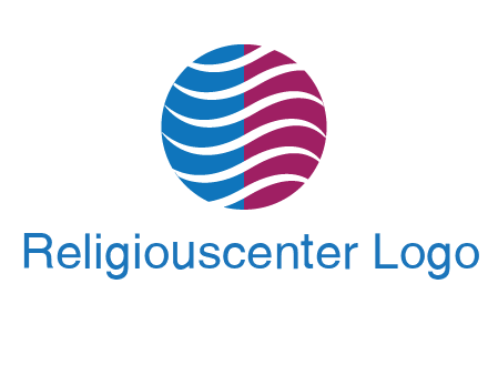 waves around circle communication logo