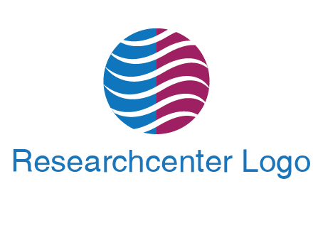 waves around circle communication logo