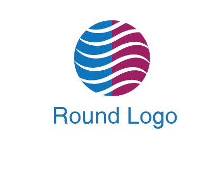 waves around circle communication logo