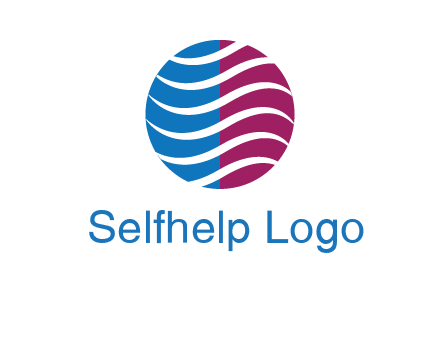 waves around circle communication logo