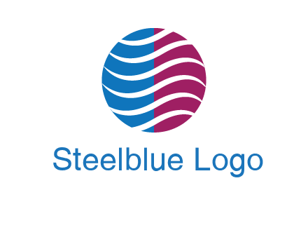 waves around circle communication logo
