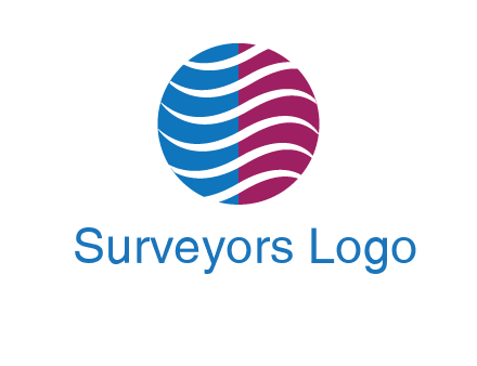 waves around circle communication logo