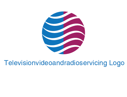 waves around circle communication logo