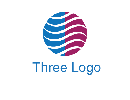 waves around circle communication logo