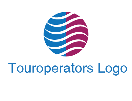 waves around circle communication logo