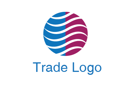 waves around circle communication logo