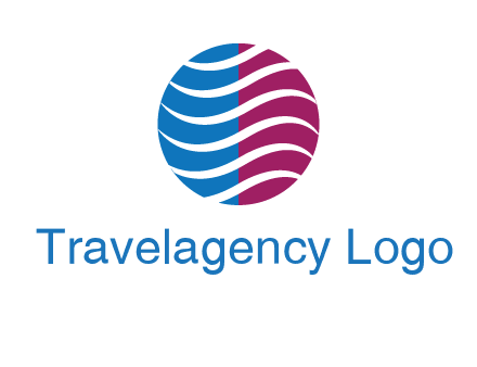 waves around circle communication logo