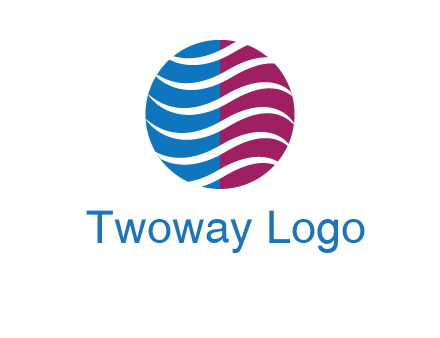 waves around circle communication logo
