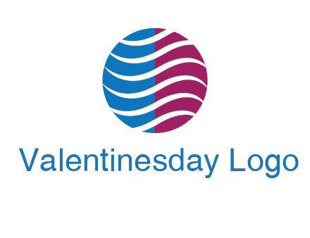 waves around circle communication logo