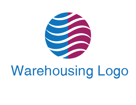 waves around circle communication logo