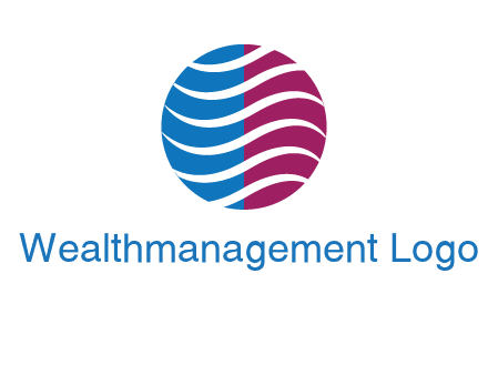 waves around circle communication logo