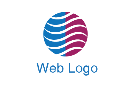 waves around circle communication logo