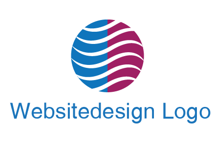 waves around circle communication logo