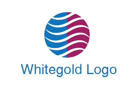 waves around circle communication logo