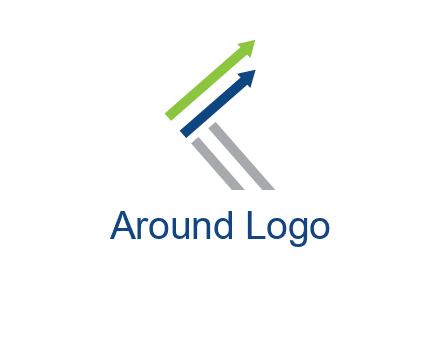 letter k in arrows finance logo