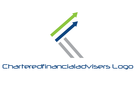 letter k in arrows finance logo