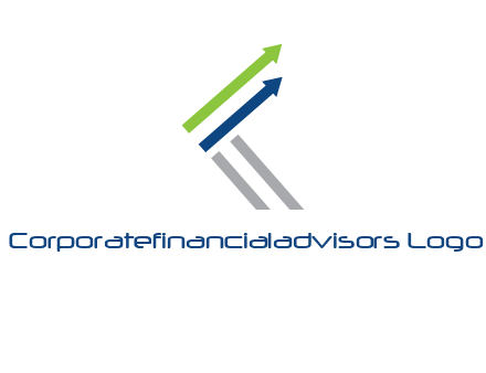 letter k in arrows finance logo