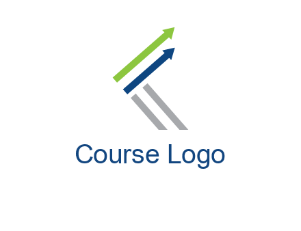 letter k in arrows finance logo